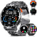 1.85" Big Screen Military Smart Watch for Men with Flashlight, 930mAh Large Battery, IP68 Waterproof, Bluetooth Calling, 114 Sports Modes, Heart Rate/Sleep Monitor for iPhone & Android
