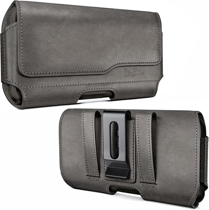 DeBin Holster for iPhone 17 17 Pro 16 Pro 16e 15 15Pro 14 13 12 11 Xs 10 X XR – Cell Phone Belt Holder Case with Clip for Men Women Pouch (Fits Protective Cover on) Black