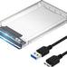 SABRENT 2.5in SATA to USB 3.0 Tool-Free SSD/HDD Enclosure (EC-UASP)