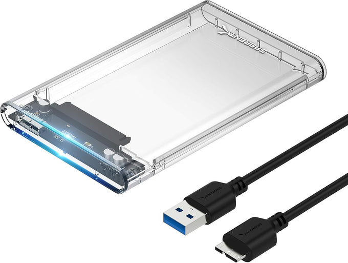 SABRENT 2.5in SATA to USB 3.0 Tool-Free SSD/HDD Enclosure (EC-UASP)
