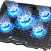 AICHESON Laptop Cooling Pad for 17.3" Notebook, Red 5 Fans