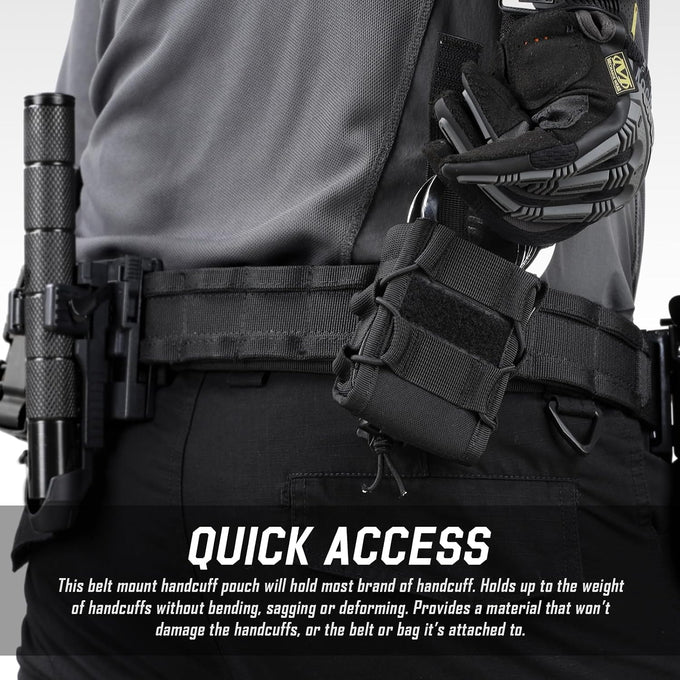 Molle Handcuff Holster, Handcuff Pouch for Duty Belt/Police Vest
