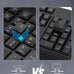 Wireless Keyboard and Mouse Combo - Full-Sized, Ergonomic Wrist Rest