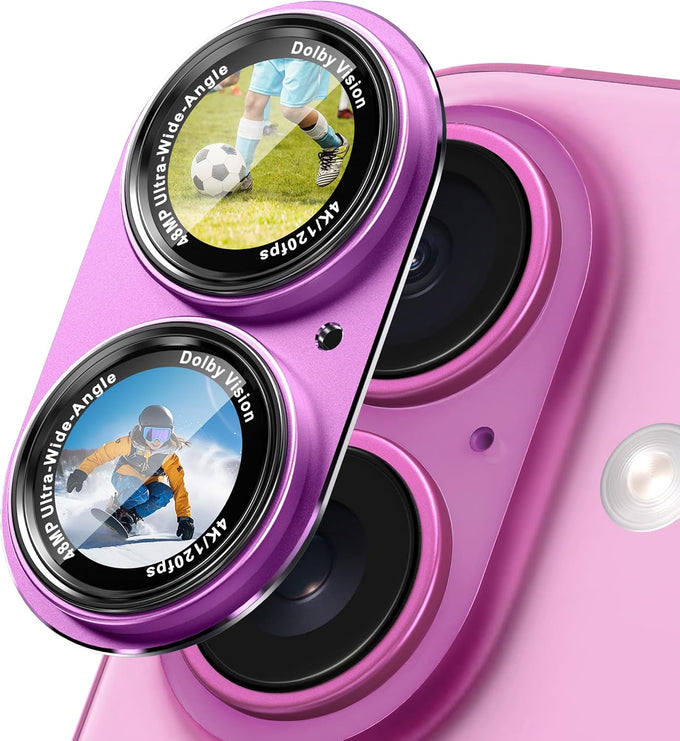 CACOE Metal Camera Lens Protector for iPhone 14/16 Pro/Pro Max Cover