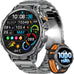 LIGE Military Smart Watches for Men(2 Bands),1000mAh/1.85" HD Large Screen Smartwatch, Flashlight/110+ Sports Modes/Sleep Monitor, Fitness Tracker Watch for Android iOS,Black