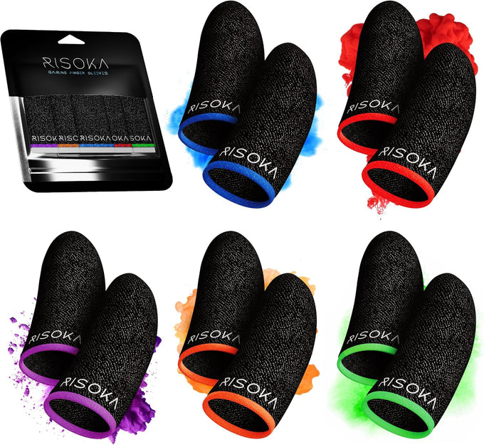 10 Pieces Gaming Finger Sleeves - Perfect Touchscreen Glide