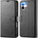 TUCCH Wallet Case for iPhone 16 (6.1") 2024, 4 Card Holders, Black