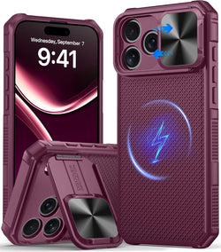 for iPhone 18 Pro Max Case with Slide Camera Cover, Fit for Magsafe
