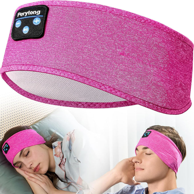Perytong Sleep Headphones Tech Gadgets Bluetooth Headband for Women Headband Headphone with Ultra-Thin HD Speakers & Mic, Perfect for Sleeping Yoga Running Workout Travel Sports Unique Gifts