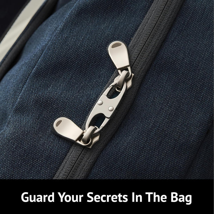 zelin Anti Theft Zipper Clips, Travel Essentials, Carabiner, 2Grey 2Silver