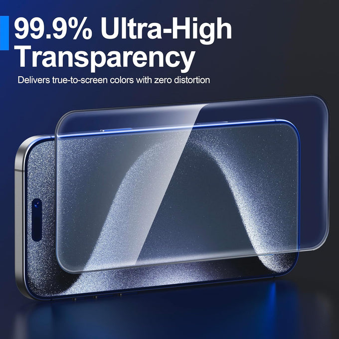 Ailun Screen Protector + Camera Lens Protector for iPhone 15 Pro Max
