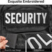 AXEN Security Patches for Tactical Vest Uniform Jacket Hat Caps, Hook&Loop Fasten Pack of 2 Small